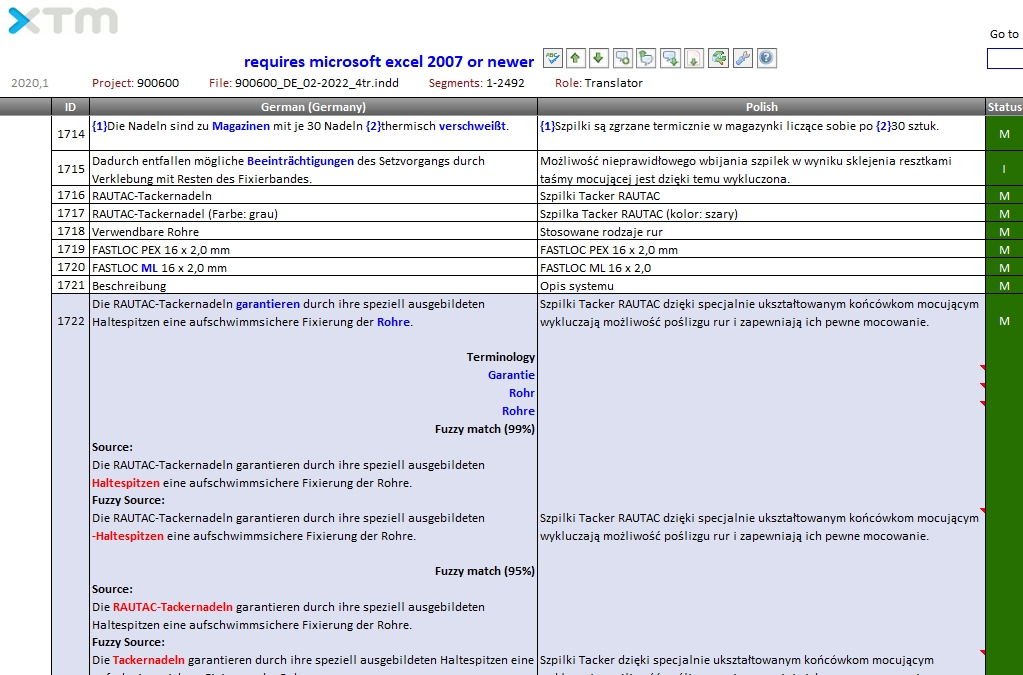 Offline Editor in XTM